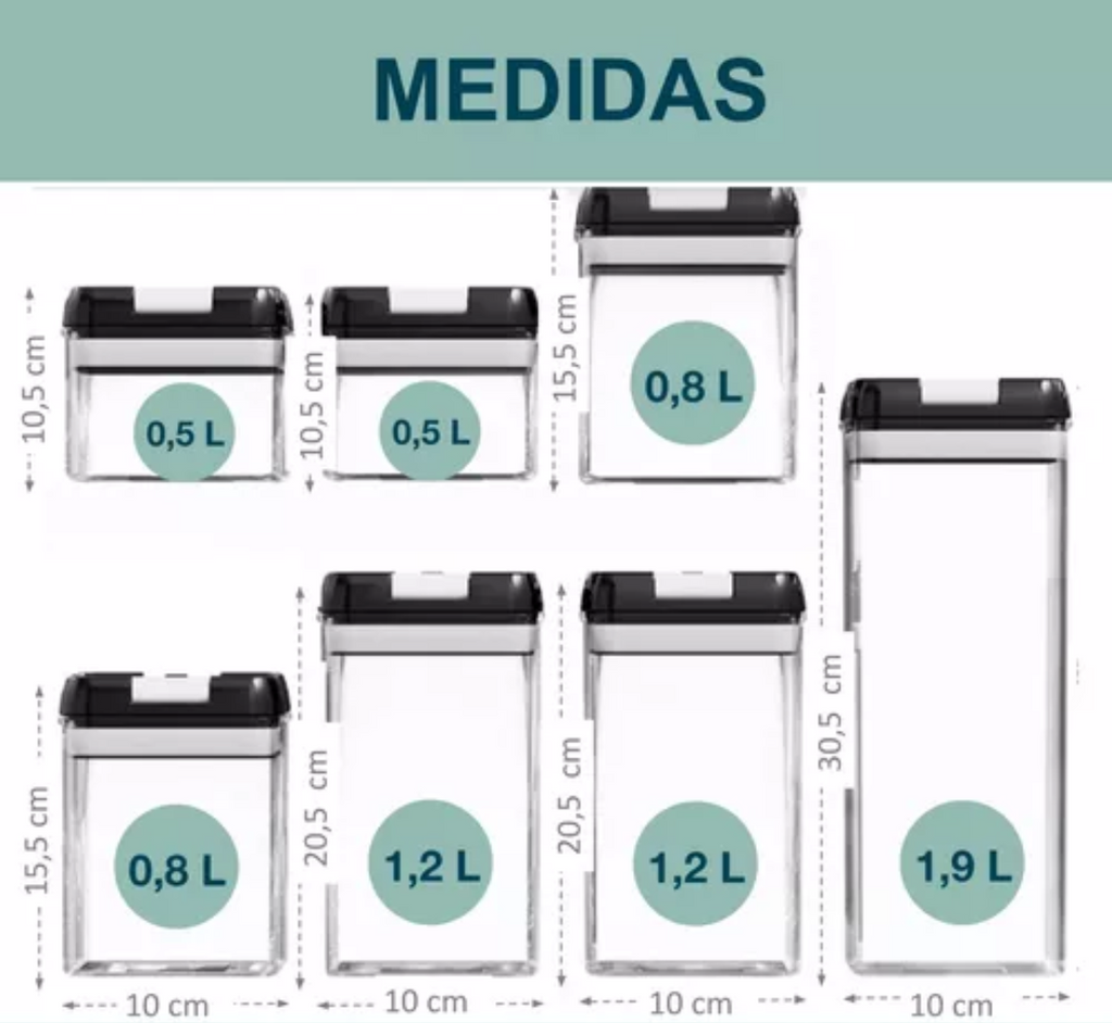 Recipientes Organizadores Hermeticos